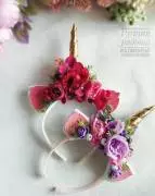 Ободок единорог, кошка