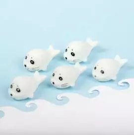 Набор игрушек-пищалок для купания Морские котики, 