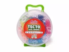 Тесто для лепки 12 цветов (180 грамм) + 4 формочек